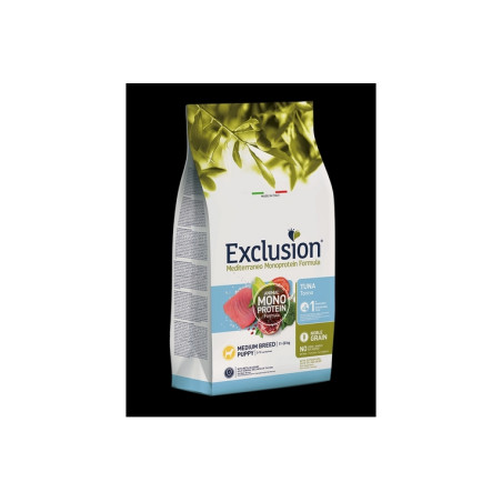EXCL CANE MONOP PUPPY MEDIUM TONNO 3 KG